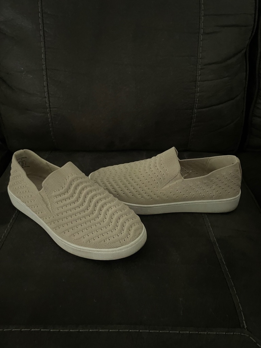 Women's Slip-On Knit Loafers in Taupe